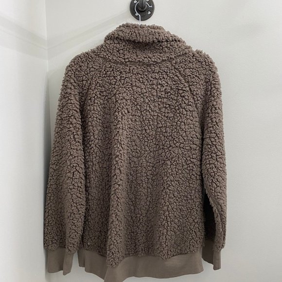 Z By Zella Power Up Cozy Faux Shearling Pullover M - Picture 5 of 12